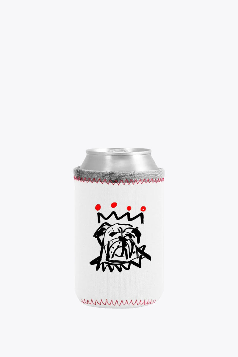 Red x Black Bulldog Koozie