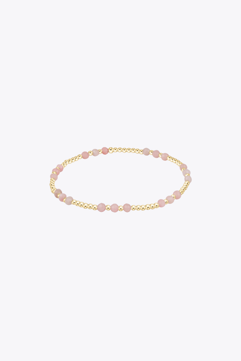 Joy Gem 3mm Bracelet - Pink Opal