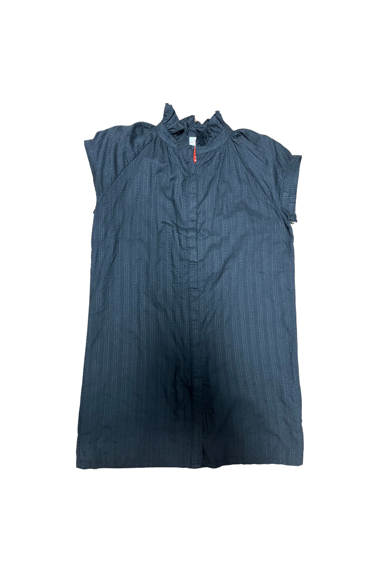 Vicki Button Down Pinstripe Solid Dress