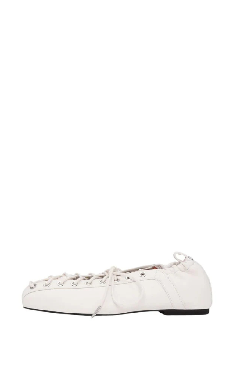 Lace-Up Ballerinas