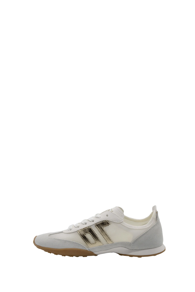 Back 70 Streetwear Paris S26 in White Gold Sneakers