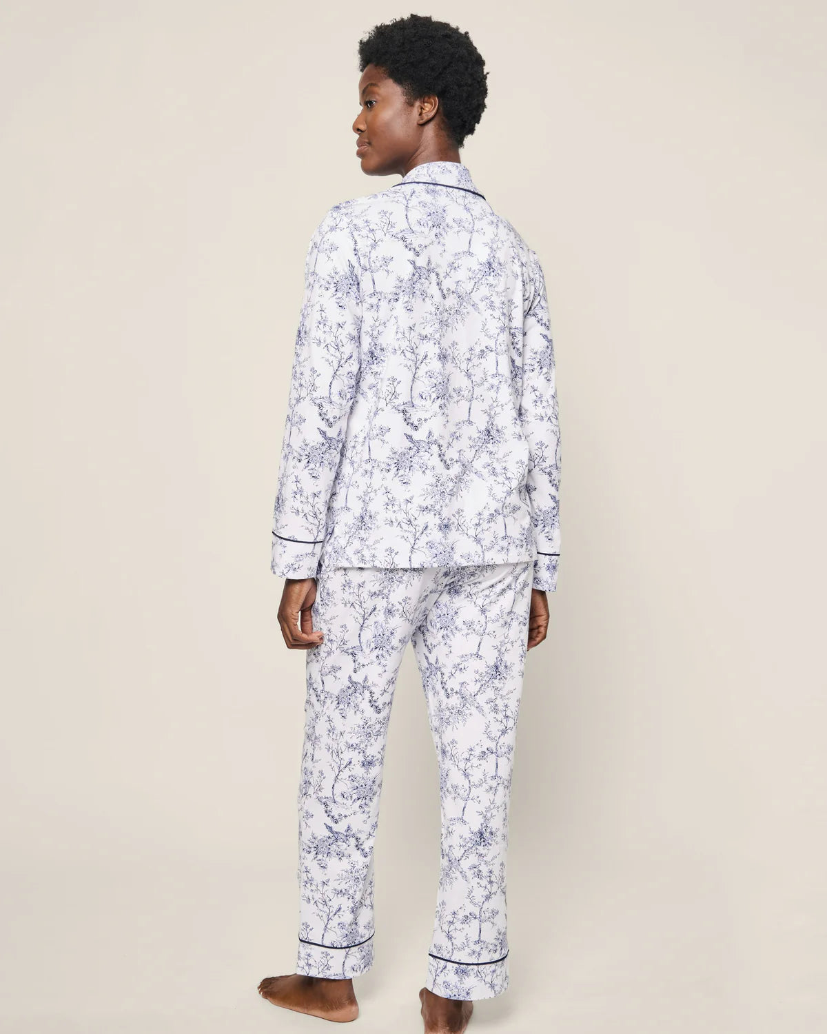 Pima Long Sleeve Pajama Set Timeless Toile