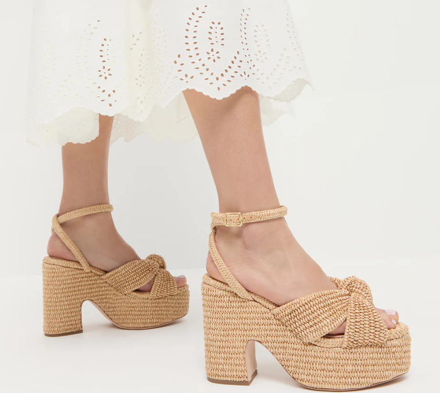 Liza Natural Platform Sandal