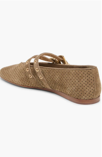 Baylee Grommet Perforated Suede