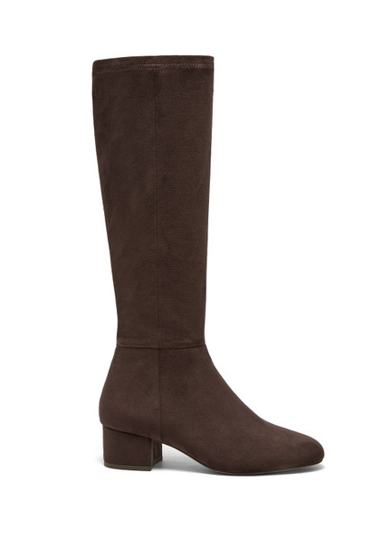 Gold Microsuede Boots