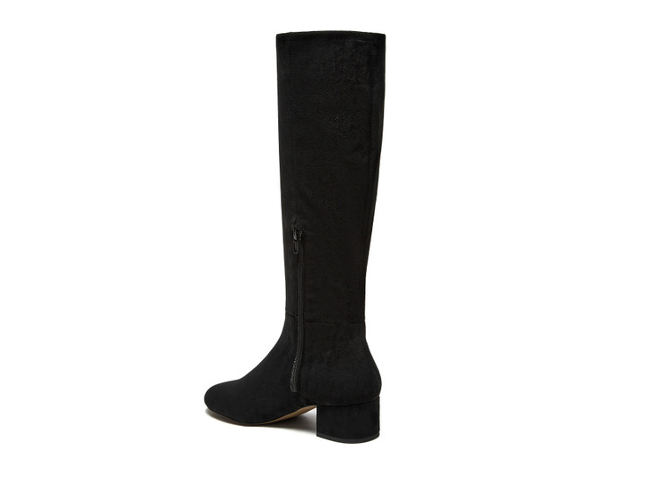 Gold Microsuede Boots