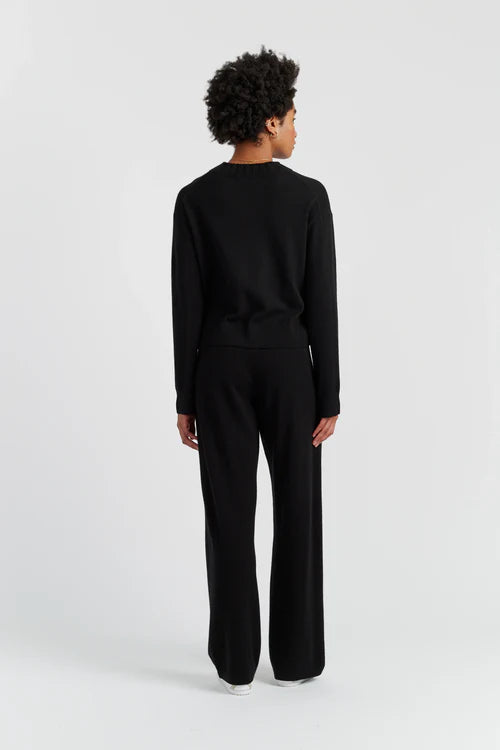Cashmere Ribbed V-Neck Sweater