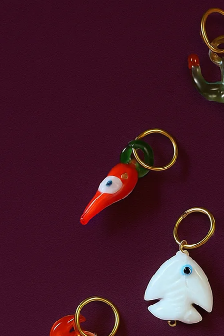 Glass Pepper Charm