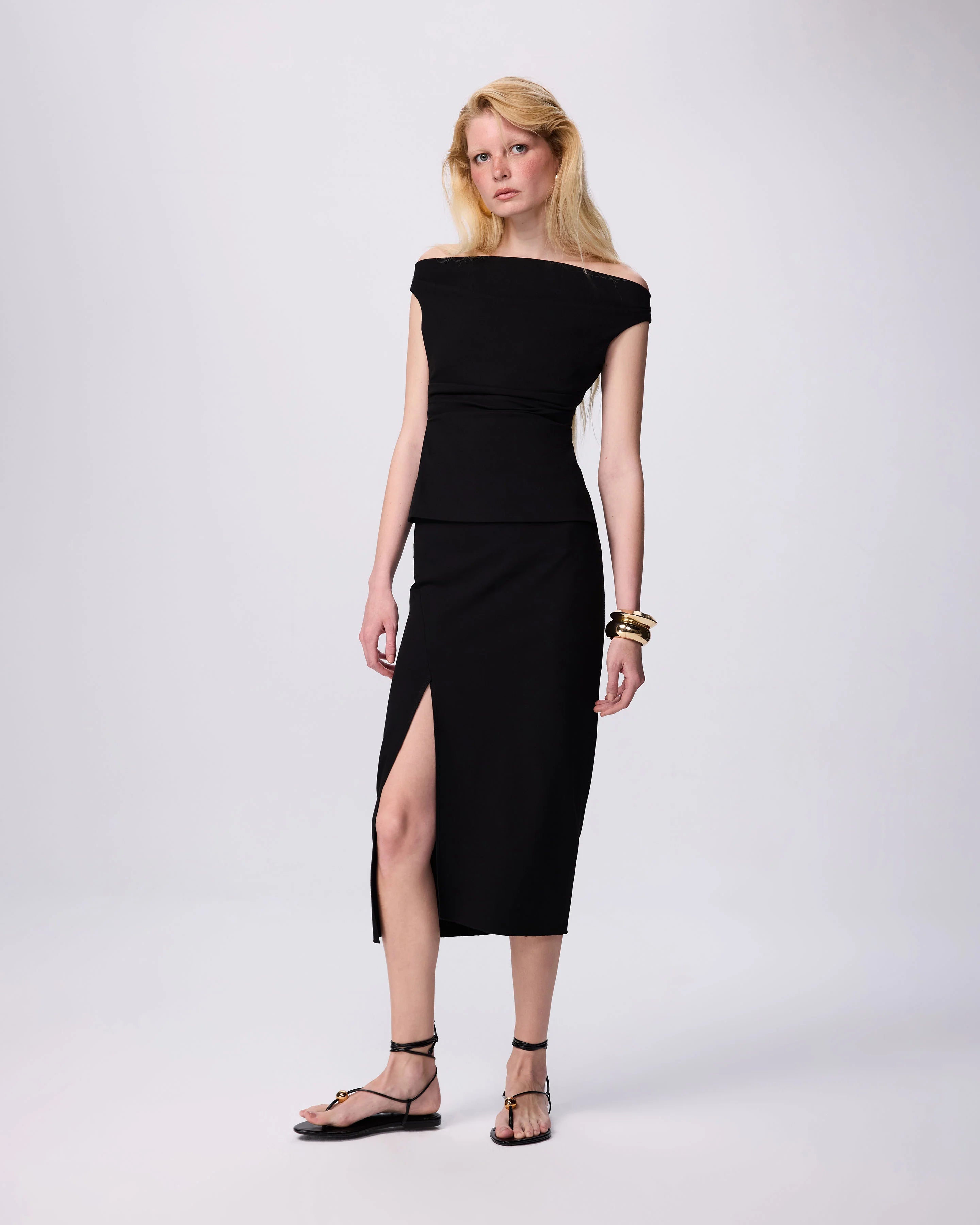 Thetis Draped Neck Top